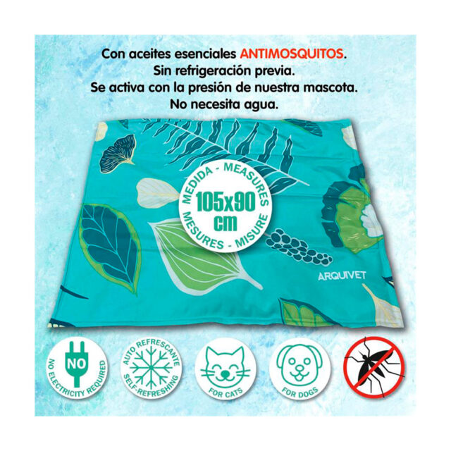 Arquivet alfombra Refrescante ANTIMOSQUITOS para Perros y Gatos - 105 x 90 cm 2