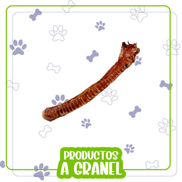 Snack natural El Rey de la Casa tráquea de ternera deshidratada XL A Granel