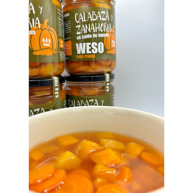 Calabaza y zanahoria en caldo de huesos - 400ML - WESO 2