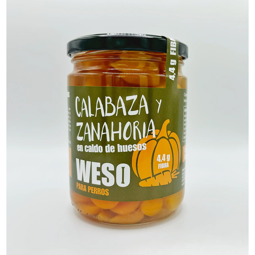 Calabaza y zanahoria en caldo de huesos - 400ML - WESO