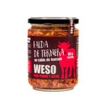 Weso Falda de Ternera en Caldo 400g para gatos y perros