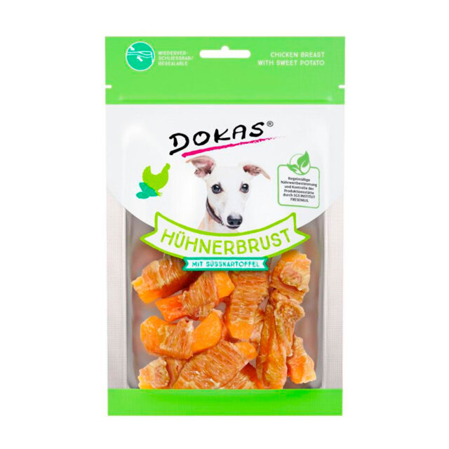 Dokas Premios Pechuga de Pollo con Boniato para Perros