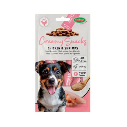 Snacks cremosos para perros x4 pollo:camarones 60GR