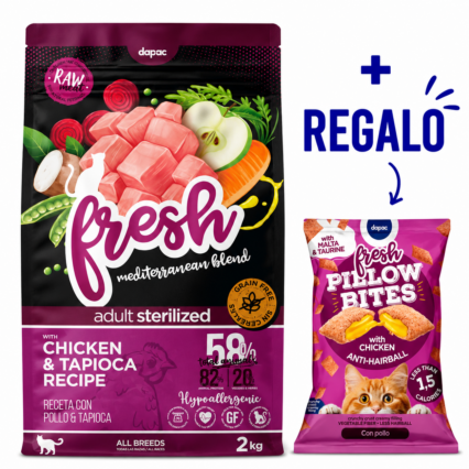 Fresh Mediterranean Blend GF Gato Adulto Esterilizado Pollo y Tapioca 1,5kg