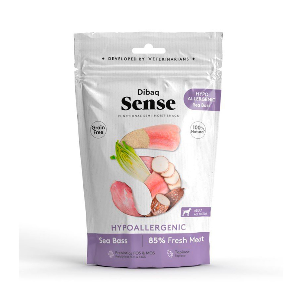 Snack Hipoalergénico Dibaq Sense Lubina para Perros 100GR