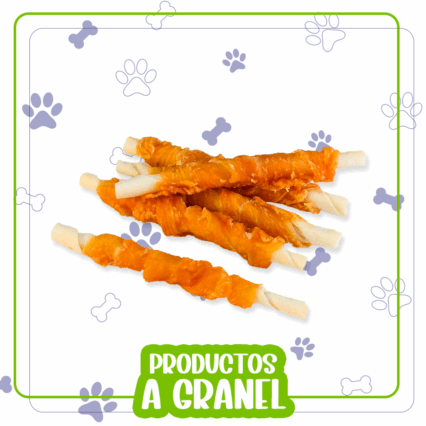Arquivet Twist de pollo enrollado 13 cm a granel