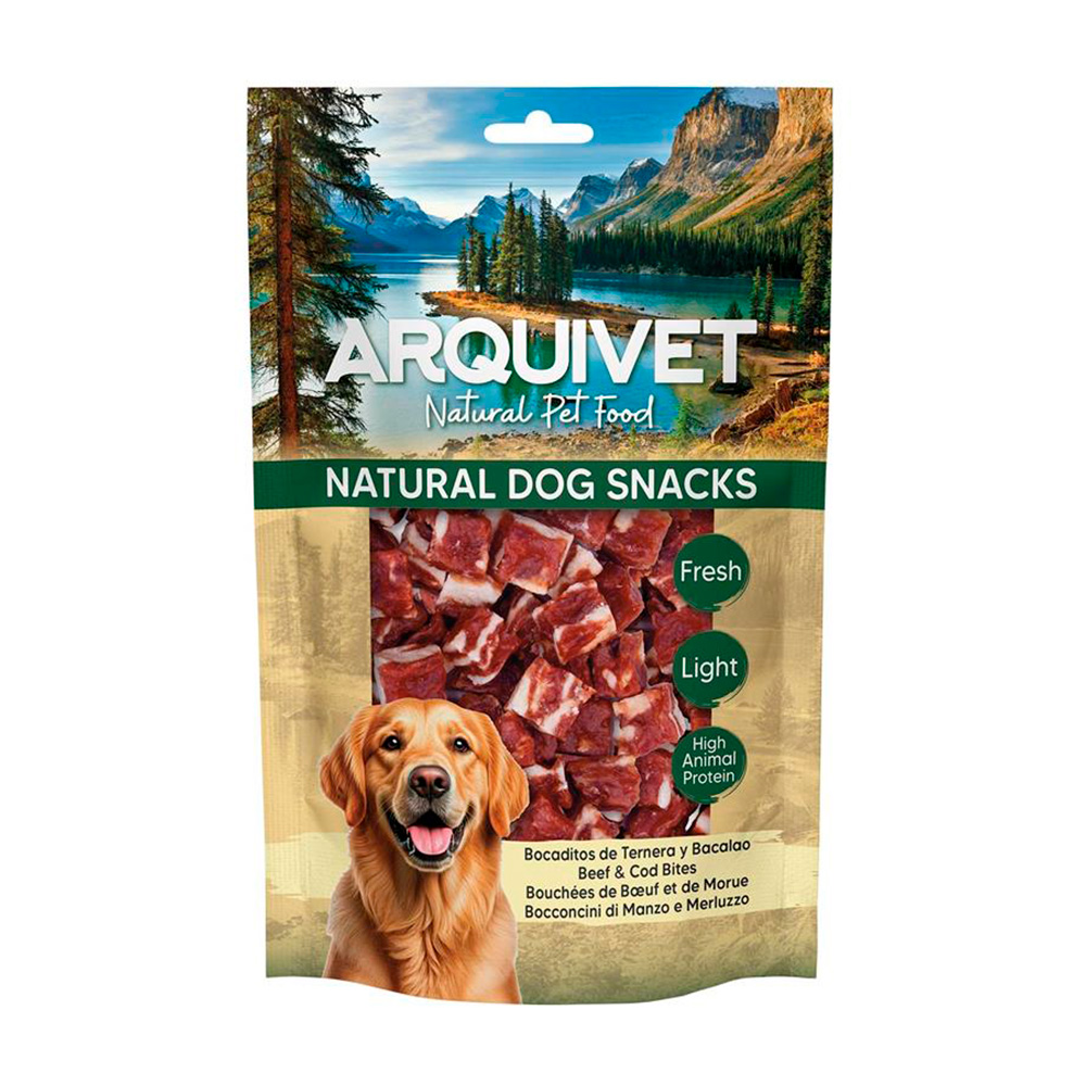 Bocaditos de Ternera y Bacalao - Snacks naturales para perro 100GR