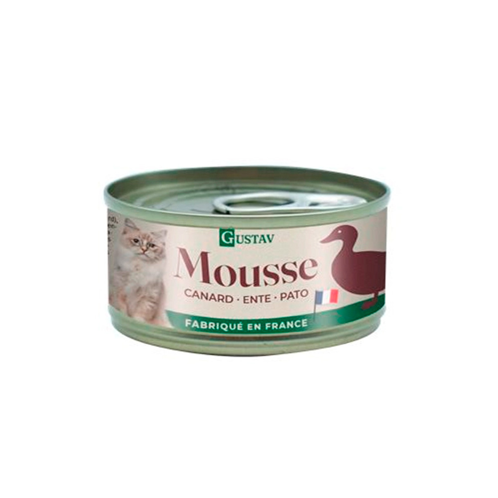 Gustav Lata Mousse de Pato para Gatos 85GR