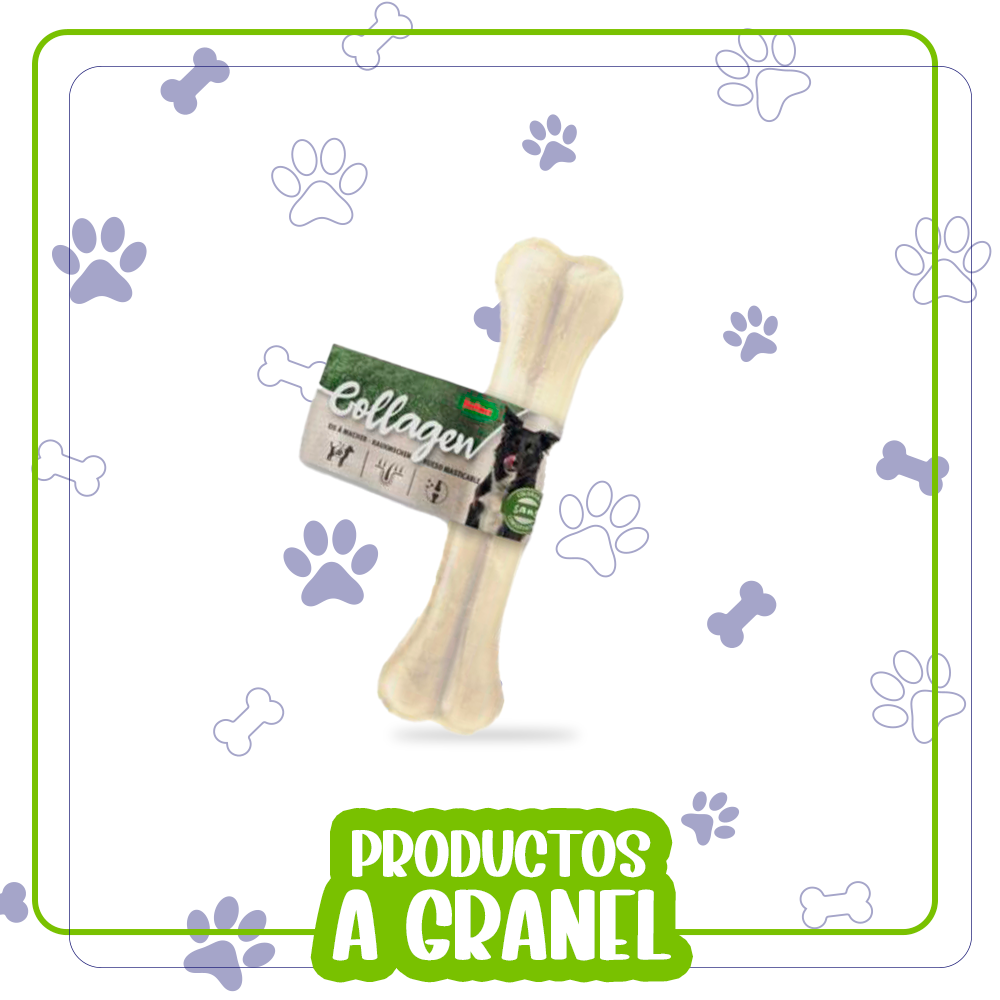 Huesos de colágeno 17cm A Granel