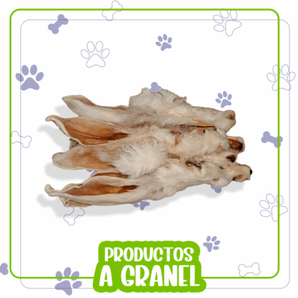 Oreja de conejo con pelo a granel