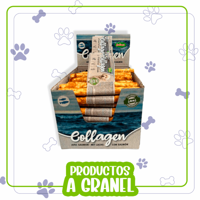 Sticks Salmón Collagen 13cm a granel