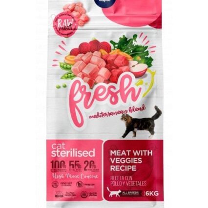 Fresh Mediterranean Blend Gato Esterilizado 6kg