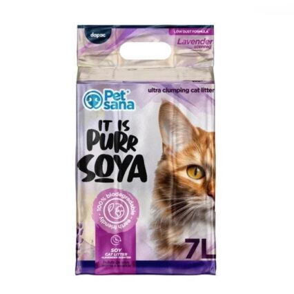 Petsana Pellets de Fibras de Soja Ultra Aglomerantes con Aroma a Lavanda 7L