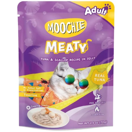 Moochie Pouch Atún y Vieira 70GR