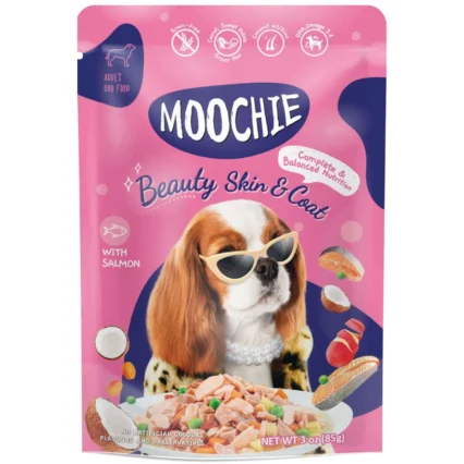 Moochie Pouch Salmon y Verduras 85GR