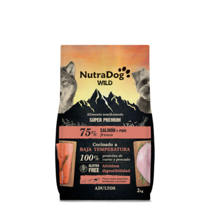 NutraDog Wild Salmon Pavo 10KG
