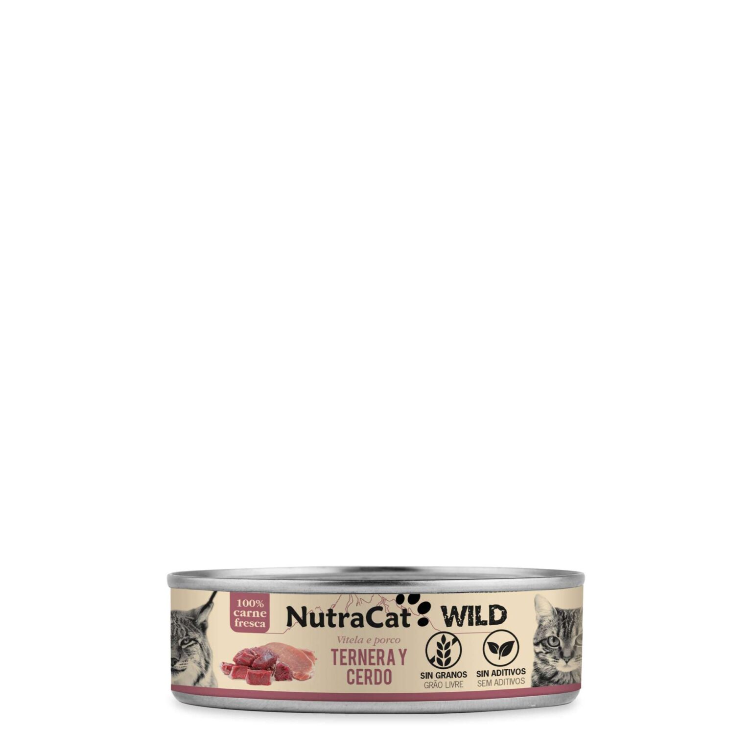 Nutracat Wild Lata Ternera y Cerdo 80 GR