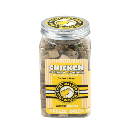 Kiwi Walker Snack Liofilizado de Pollo, Espinacas y Calabaza 100GR