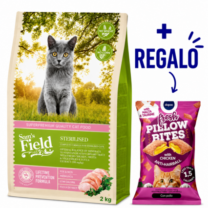 Sam's Field Gato Esterilizado 2,5 KG