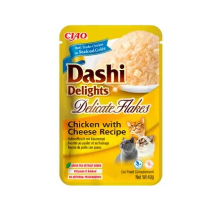 Churu Dashi Delights Delicate Flakes Pollo y Queso 40 GR