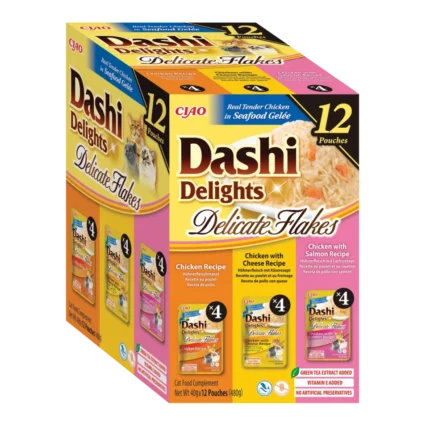 Churu Dashi Delights Delicate Flakes Multipack de Pollo