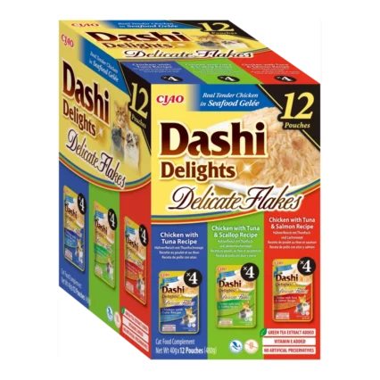 Churu Dashi Delights Delicate Flakes Multipack de Atun
