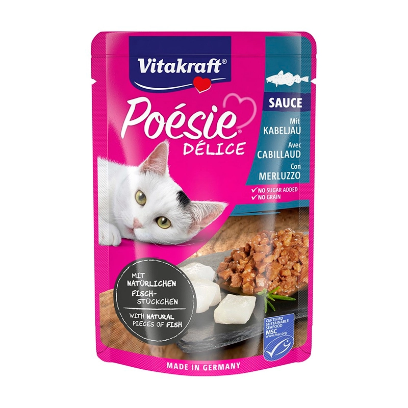Vitakraft Poesie Delisauce Bacalao 85 GR