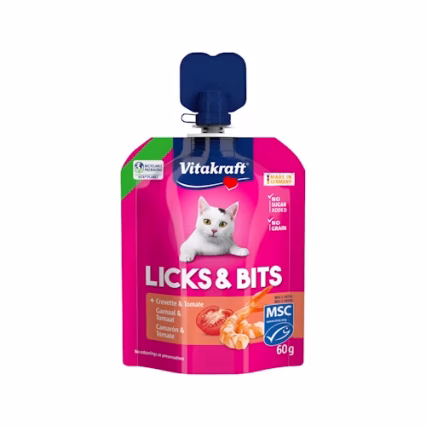 Vitakraft Licks & Bits Gamba y Tomate 60 GR
