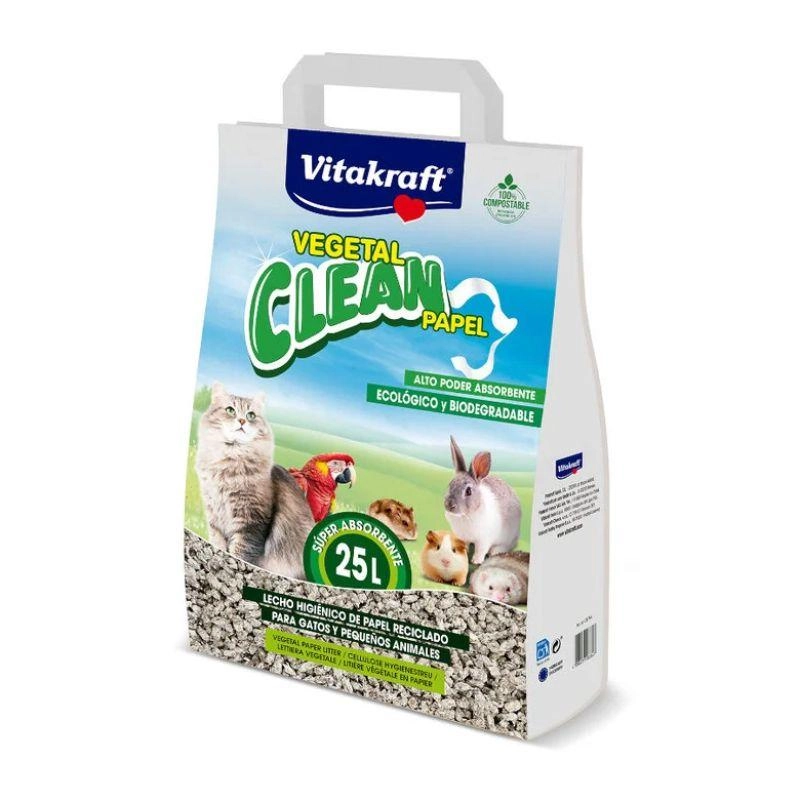 Vitakraft Vegetal Clean Viruta Papel 25 L